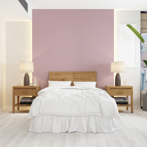 ιδανικό χρώμα για κρεβατοκάμαρα, ροζ χρώμα τοίχου